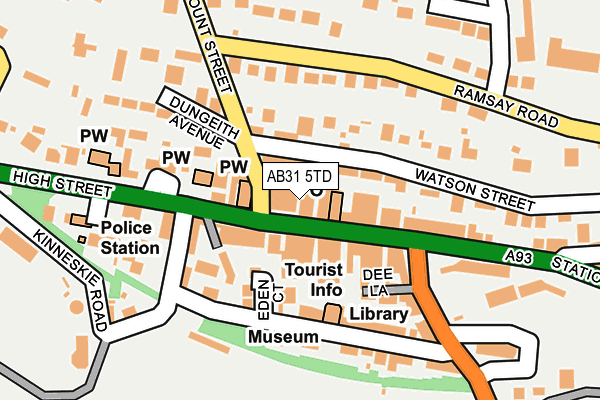 AB31 5TD map - OS OpenMap – Local (Ordnance Survey)