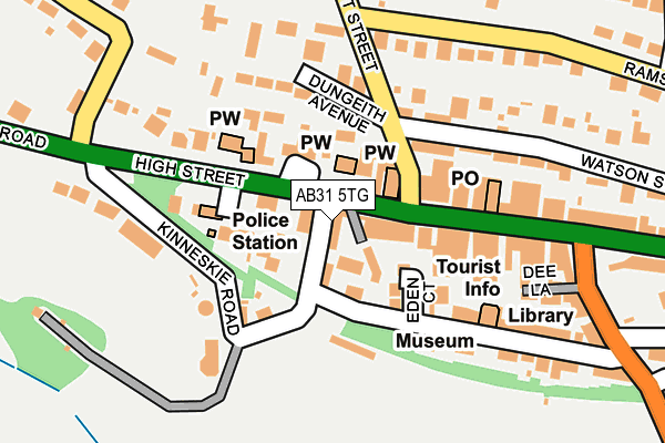 AB31 5TG map - OS OpenMap – Local (Ordnance Survey)