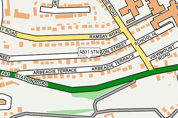 AB31 5TN map - OS OpenMap – Local (Ordnance Survey)