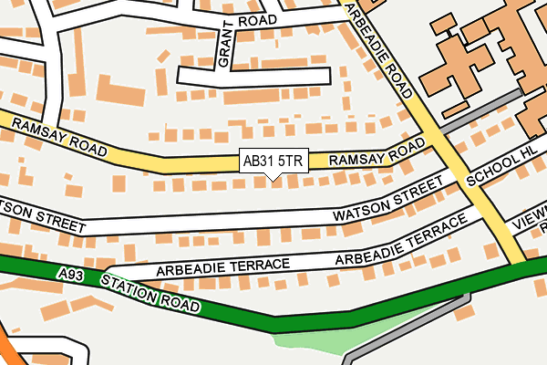 AB31 5TR map - OS OpenMap – Local (Ordnance Survey)