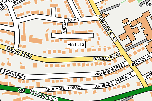 AB31 5TS map - OS OpenMap – Local (Ordnance Survey)