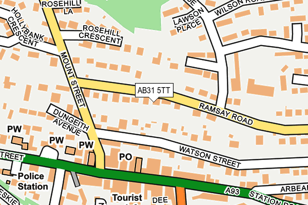 AB31 5TT map - OS OpenMap – Local (Ordnance Survey)