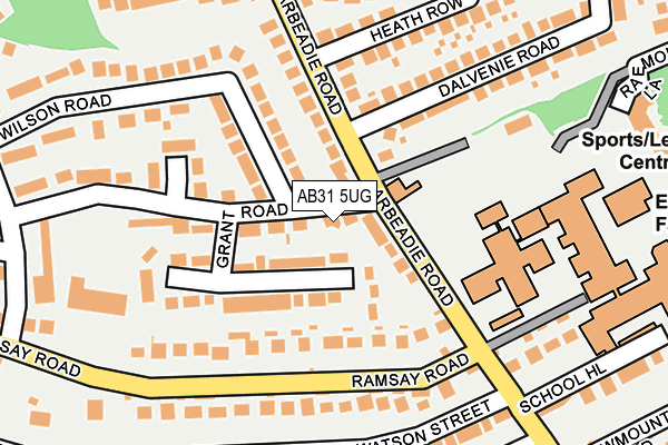 AB31 5UG map - OS OpenMap – Local (Ordnance Survey)