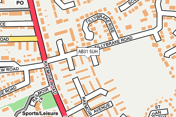 AB31 5UH map - OS OpenMap – Local (Ordnance Survey)