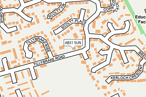 AB31 5UN map - OS OpenMap – Local (Ordnance Survey)