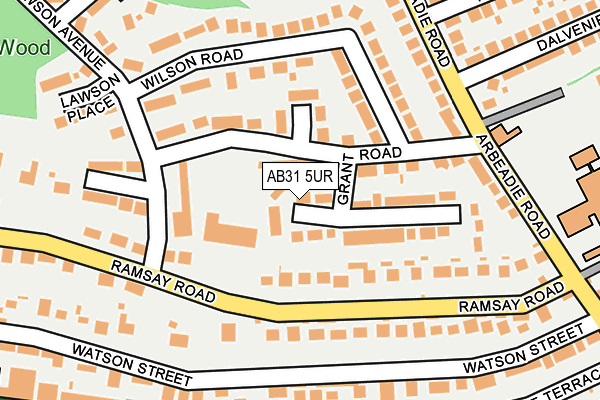 AB31 5UR map - OS OpenMap – Local (Ordnance Survey)