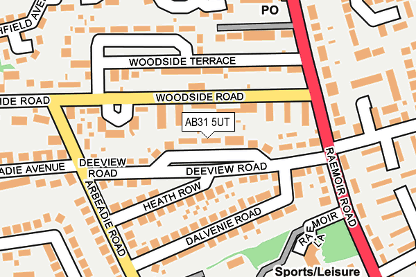 AB31 5UT map - OS OpenMap – Local (Ordnance Survey)