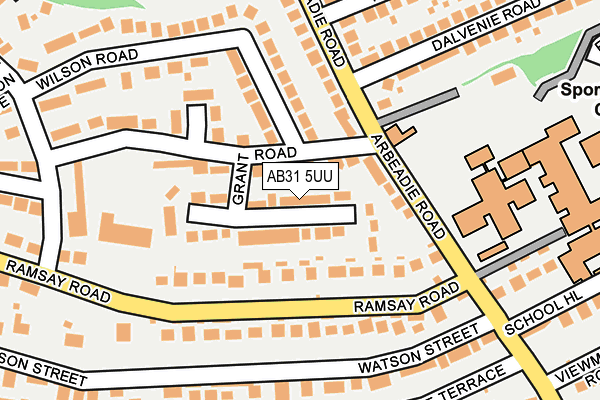 AB31 5UU map - OS OpenMap – Local (Ordnance Survey)