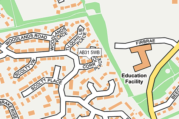 Map of CORRICHIE TECH LTD at local scale