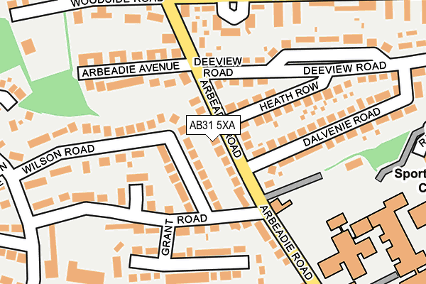 AB31 5XA map - OS OpenMap – Local (Ordnance Survey)