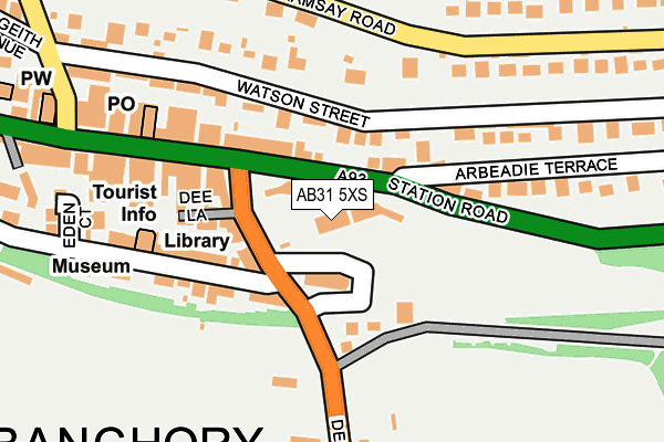 AB31 5XS map - OS OpenMap – Local (Ordnance Survey)