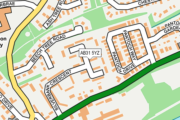 AB31 5YZ map - OS OpenMap – Local (Ordnance Survey)