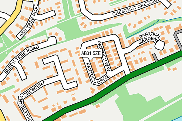 AB31 5ZE map - OS OpenMap – Local (Ordnance Survey)