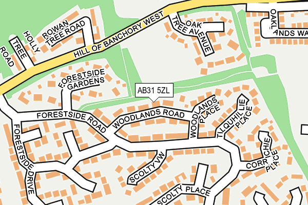 AB31 5ZL map - OS OpenMap – Local (Ordnance Survey)