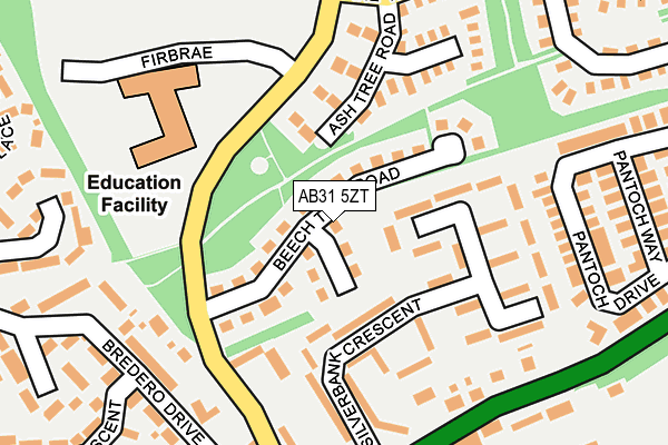 AB31 5ZT map - OS OpenMap – Local (Ordnance Survey)