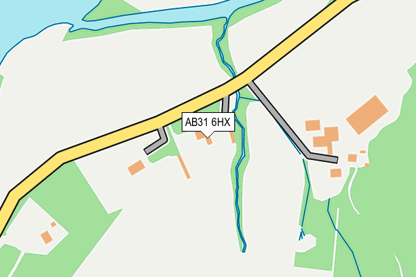 AB31 6HX map - OS OpenMap – Local (Ordnance Survey)