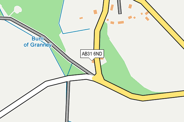 AB31 6ND map - OS OpenMap – Local (Ordnance Survey)