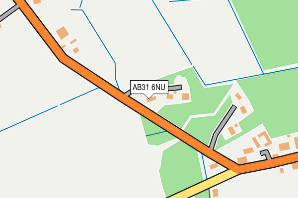 AB31 6NU map - OS OpenMap – Local (Ordnance Survey)