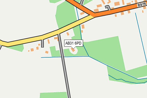 AB31 6PD map - OS OpenMap – Local (Ordnance Survey)