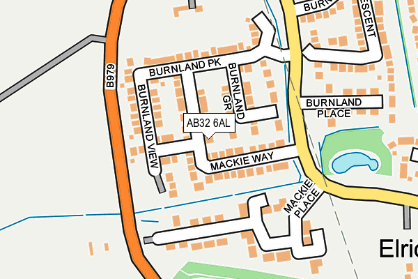 AB32 6AL map - OS OpenMap – Local (Ordnance Survey)