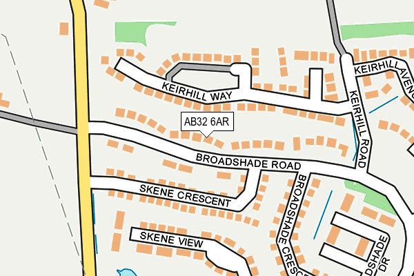 AB32 6AR map - OS OpenMap – Local (Ordnance Survey)