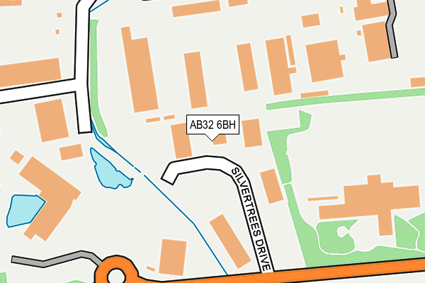 AB32 6BH map - OS OpenMap – Local (Ordnance Survey)