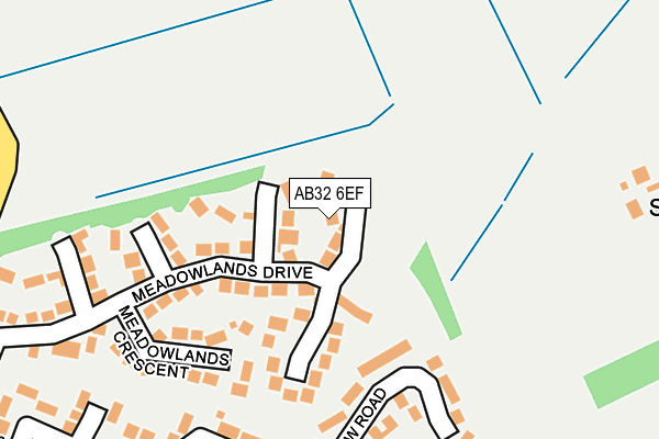 AB32 6EF map - OS OpenMap – Local (Ordnance Survey)