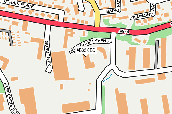 AB32 6EQ map - OS OpenMap – Local (Ordnance Survey)