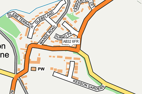 AB32 6FR map - OS OpenMap – Local (Ordnance Survey)