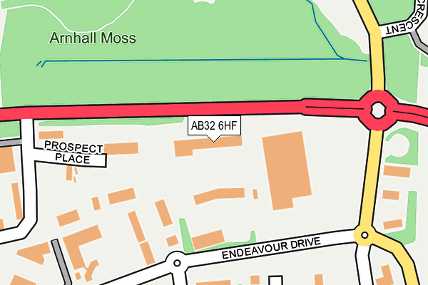 AB32 6HF map - OS OpenMap – Local (Ordnance Survey)