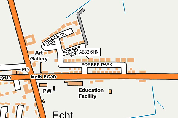 AB32 6HN map - OS OpenMap – Local (Ordnance Survey)