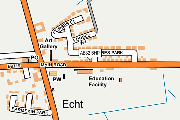 AB32 6HP map - OS OpenMap – Local (Ordnance Survey)