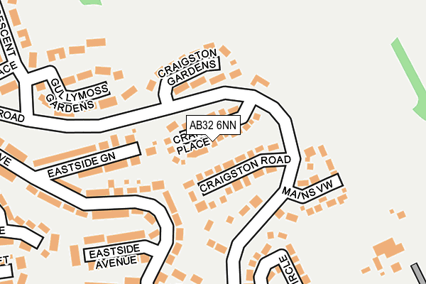 AB32 6NN map - OS OpenMap – Local (Ordnance Survey)