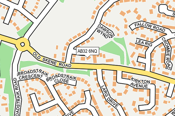 AB32 6NQ map - OS OpenMap – Local (Ordnance Survey)