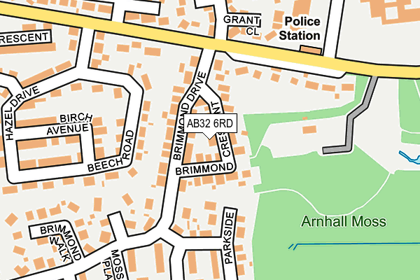 AB32 6RD map - OS OpenMap – Local (Ordnance Survey)