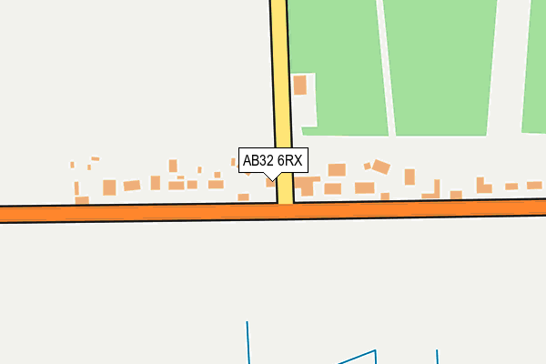 AB32 6RX map - OS OpenMap – Local (Ordnance Survey)