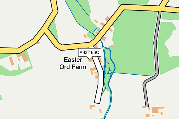 AB32 6SQ map - OS OpenMap – Local (Ordnance Survey)