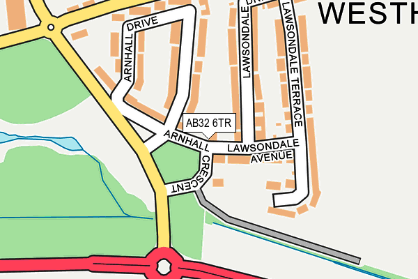 AB32 6TR map - OS OpenMap – Local (Ordnance Survey)