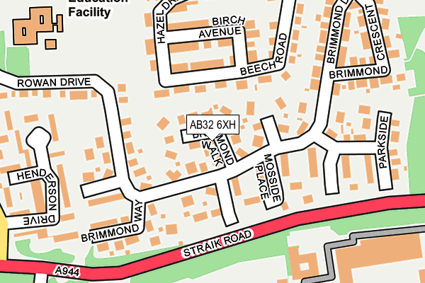 AB32 6XH map - OS OpenMap – Local (Ordnance Survey)