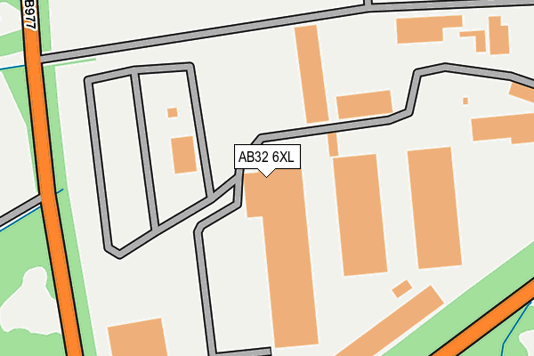 AB32 6XL map - OS OpenMap – Local (Ordnance Survey)