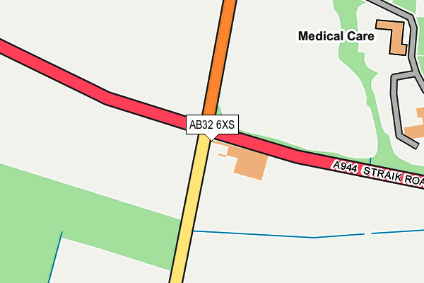 AB32 6XS map - OS OpenMap – Local (Ordnance Survey)