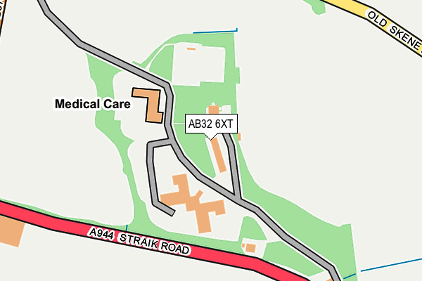 AB32 6XT map - OS OpenMap – Local (Ordnance Survey)