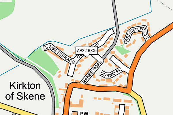 AB32 6XX map - OS OpenMap – Local (Ordnance Survey)