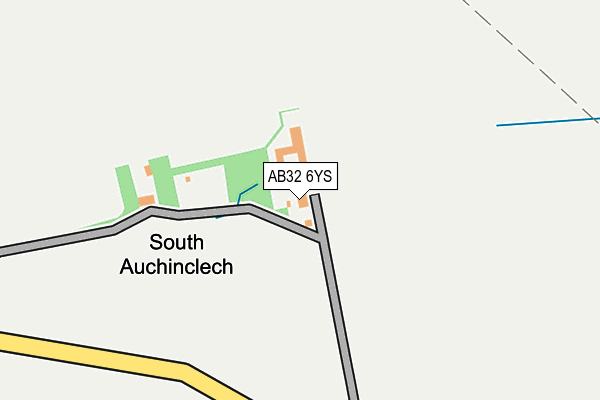 AB32 6YS map - OS OpenMap – Local (Ordnance Survey)