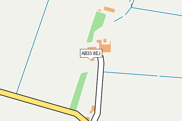 AB33 8EJ map - OS OpenMap – Local (Ordnance Survey)