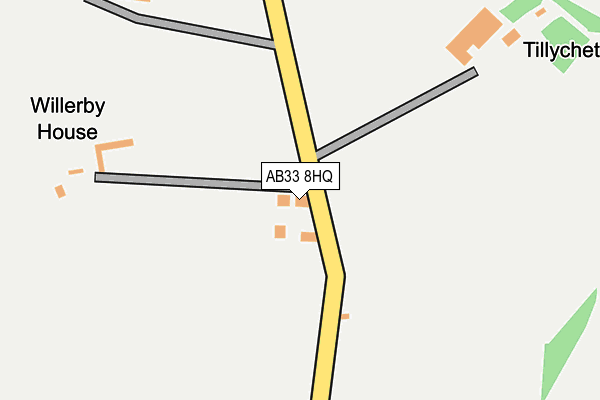 AB33 8HQ map - OS OpenMap – Local (Ordnance Survey)