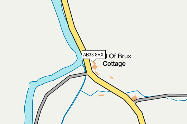 AB33 8RX map - OS OpenMap – Local (Ordnance Survey)