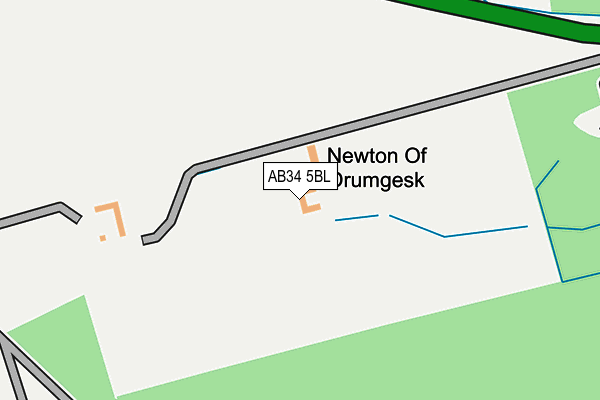 AB34 5BL map - OS OpenMap – Local (Ordnance Survey)