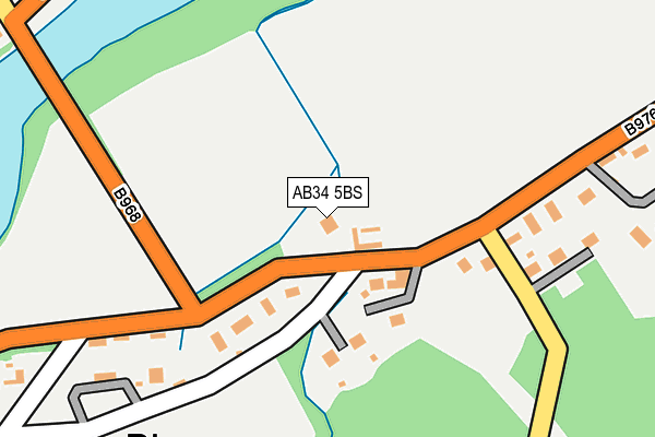 AB34 5BS map - OS OpenMap – Local (Ordnance Survey)