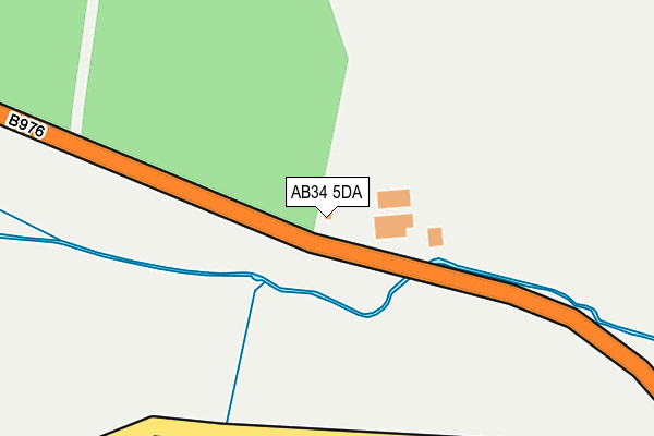 AB34 5DA map - OS OpenMap – Local (Ordnance Survey)